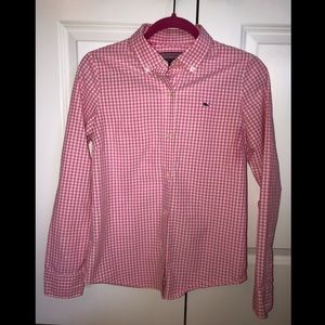 Vineyard Vines Gingham Button down Size 4